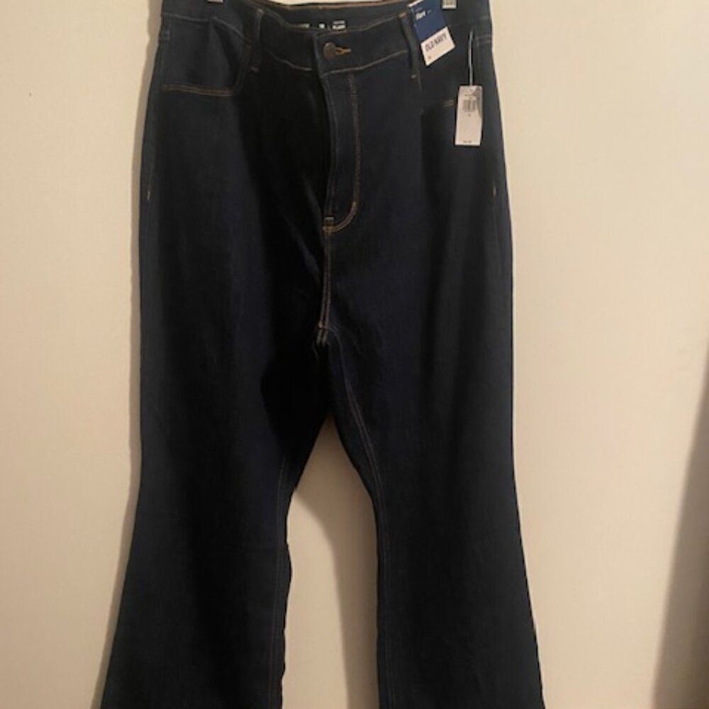 Old Navy High Rise Flare denim jeans, size 18